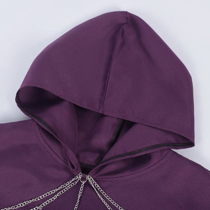Men's Retro Vintage Medieval Renaissance Hooded Viking Royal Halloween Carnival Party Cloak