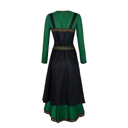 A-Line/Princess Long Sleeves Floor-Length Medieval Renaissance Halloween Cocktail Dress