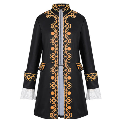 Men's Retro Vintage Punk Medieval Renaissance Steampunk Jacket