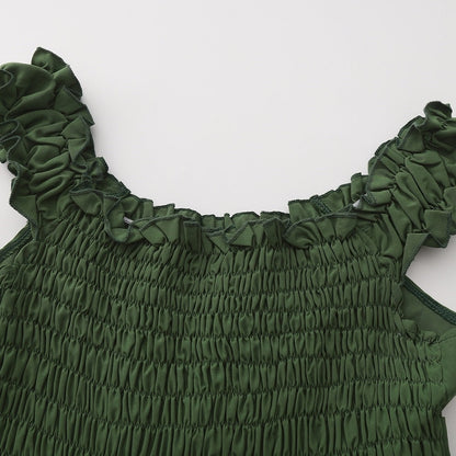 A-Line/Princess Scoop Sleeveless Ankle-Length Retro Vintage Medieval Renaissance Dress with Ruffles