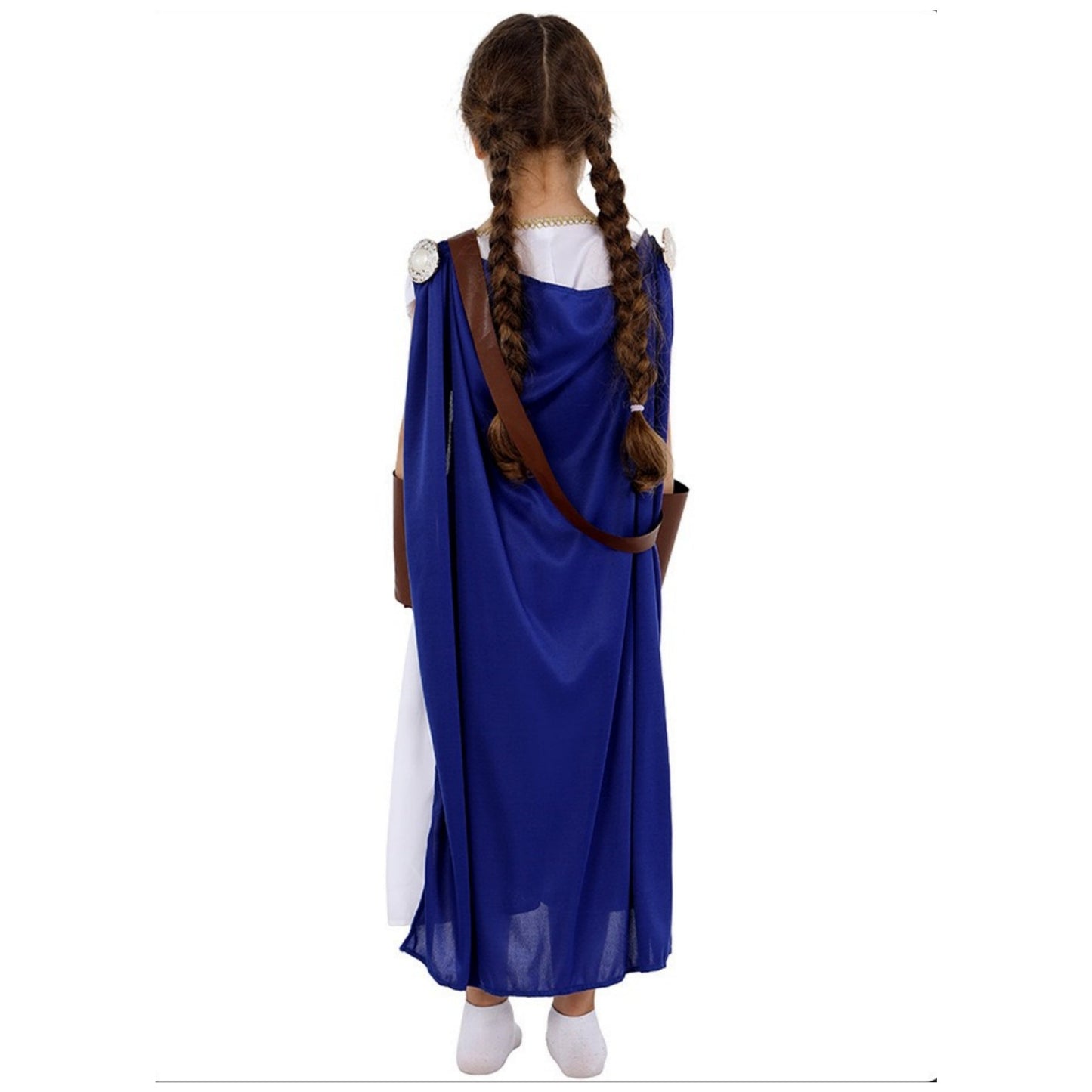 Girl's A-Line/Princess V-Neck Sleeveless Tea-Length Halloween Moon Goddess Cosplay Dress