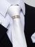 Men's Basic Ties Solid Color Light Yellow White Dark Red with Rhinestone