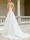 A-Line Simple Formal Wedding Dresses Square Neck White Satin Open Back