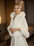 Shawls Bridal‘s Wraps Elegant Keep Warm Sleeveless White Faux Fur Fall Wedding With Pure Color