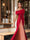 Trumpet/Mermaid Mother Of The Bride Dress One-Shoulder Short Sleeves Evening Dresses with Ruffles & Appliques