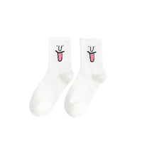 10 Pairs Women's Work Daily Holiday Multi Color Cotton Simple Casual Casual Cute Sports Crew Socks