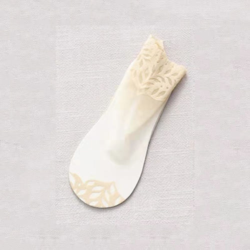 5双女士日常假日蕾丝氨纶尼龙露趾袜