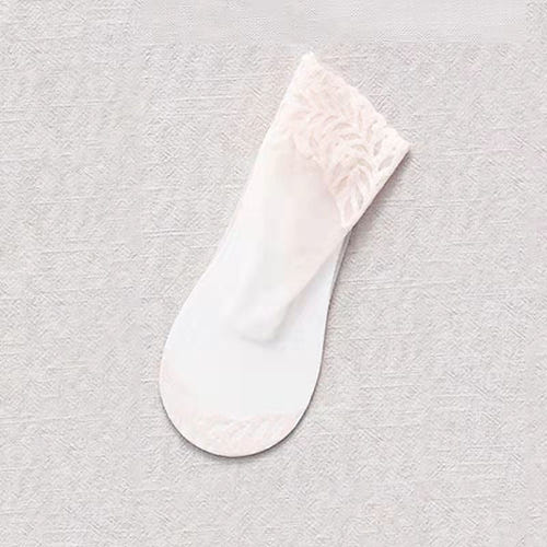 5双女士日常假日蕾丝氨纶尼龙露趾袜