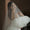 One-tier Stylish/ Pure Color Tulle / Luxury Wedding Veil Blusher Veils with Ruffles