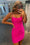 Sheath/Column Spaghetti Straps Sleeveless Beaded Homecoming Dresses