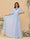 A-Line/Princess V-Neck Short Sleeves Long Bridesmaid Dresses