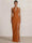 Mermaid Evening Dresses Chiffon Halter Neck Ruched Formal Dresses Split Side Wedding Guest