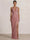 Mermaid Evening Dresses Chiffon Halter Neck Ruched Formal Dresses Split Side Wedding Guest