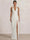 Mermaid Evening Dresses Chiffon Halter Neck Ruched Formal Dresses Split Side Wedding Guest