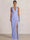 Mermaid Evening Dresses Chiffon Halter Neck Ruched Formal Dresses Split Side Wedding Guest