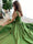 Brush Train Long Prom Dresses
