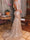 Women's Trumpet/Mermaid Sequin V-neck Sweep/Brush Train Long Evening Dresses