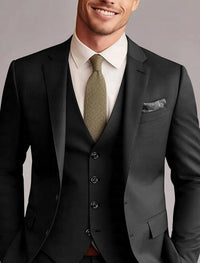 Green Red Blue Yellow Men's Tailored 3 Pieces Solid Colored Fit Single Breasted Two-buttons Wedding Suits