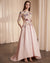 A-Line/Princess Cocktail Dress Floral Formal Dress Scoop 3/4 Sleeves Asymmetrical with Appliques Lace