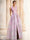 A-Line Evening Gown Elegant Jacquard Floral Dress Prom Floor Length Sleeveless V Neck with Slit Pocket Wedding Guest Dress
