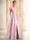 A-Line Evening Gown Elegant Jacquard Floral Dress Prom Floor Length Sleeveless V Neck with Slit Pocket Wedding Guest Dress