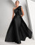 A Line/Princesses Prom Dresses Satin One Shoulder Floor-Length Formal Dress With Overskirt Bows