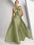 A Line/Princesses Prom Dresses Satin One Shoulder Floor-Length Formal Dress With Overskirt Bows