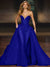 Sparkly  Ball Gown Sequin Evening Dress Sleeveless Floor-Length Strapless With Cape