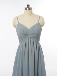 A-Line/Princess Spaghetti Straps Sleeveless Bridesmaid Dresses with Ruched