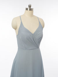 A-Line/Princess Halter Sleeveless Bridesmaid Dresses with Split Side