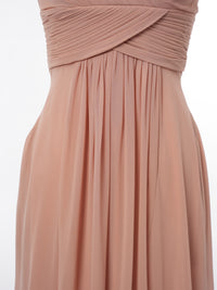A-Line/Princess V-Neck Short Sleeves Bridesmaid Dresses with Ruffles