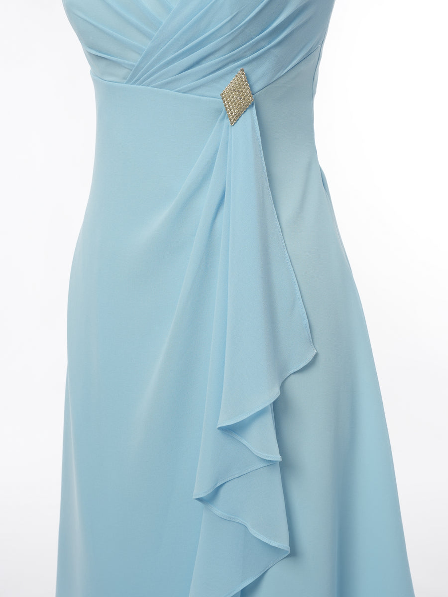 A-Line/Princess Scoop Half Sleeves 2 Pieces Mother of the Bride Dresses with Ruffles