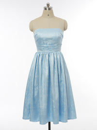 A-Line/Princess Strapless Sleeveless Bridesmaid Dresses with Applique