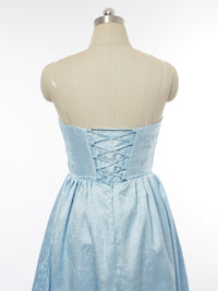 A-Line/Princess Strapless Sleeveless Bridesmaid Dresses with Applique