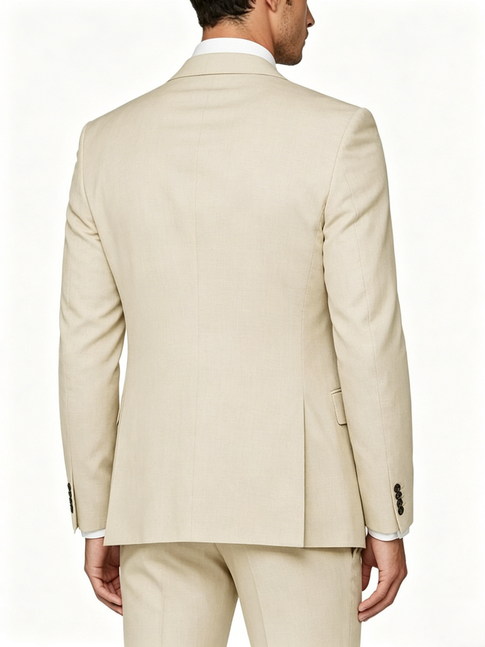 Men's Tailored Wedding Suits Slim Fit 3 Piece Suit Set Single Breasted Two-buttons