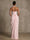 Mermaid Evening Dresses Chiffon Halter Neck Ruched Formal Dresses Split Side Wedding Guest