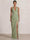 Mermaid Evening Dresses Chiffon Halter Neck Ruched Formal Dresses Split Side Wedding Guest