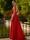 A-Line/Princess Evening Dresses Sleeveless Floor-Length Evening Dresses with Bow High Slit