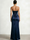 Sheath Column Prom Corset Ruched Dress Floor-Length Long Satin Corset Prom Dress Back Lace Up