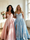 A-Line/Princess Prom Dresses Basque Waist Strapless Floor-Length Side Slit With Back Lace-Up Pocket