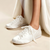 Women's Wedding Shoes Lace Shoes Elegant Closed Toe Flat Heel Comfortable Party Shoes