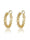 Elegant Stylish Gold-Plated Hollow Hoop Earrings