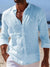 Men's Long Sleeves Vintage Striped Casual Shirt with Pocket