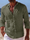 Men's Long Sleeves Vintage Striped Casual Shirt with Pocket