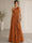 A-Line/Princess Evening Dress Sleeveless One Shoulder Satin Floor-Length Dress Top With Skirt Two-Piece Set