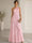 A-Line/Princess Evening Dress Sleeveless One Shoulder Satin Floor-Length Dress Top With Skirt Two-Piece Set