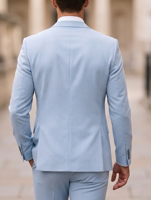 男士修身单排两扣三件套婚庆礼服 正式舞会西服