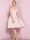 A-Line/Princess V Neck Sleeveless Tea-Length Cocktail Dresses with Pleats