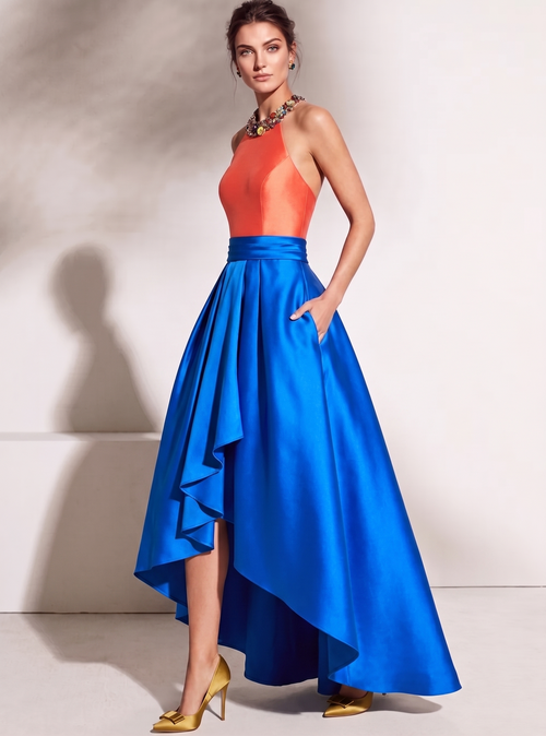 A-Line/Princess Asymmetrical Halter Neck Sleeveless Cocktail Dresses Mother Of The Bride Dresses