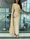 Sheath/Column Evening Dress Floor Length Sleeveless Cowl Neck Chiffon with Feather Cape Ruched Slit